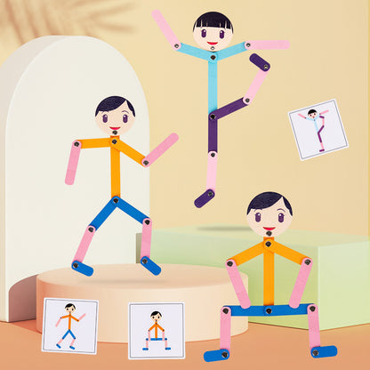 Wooden Sports Puzzle Educational Toy Early Development for Kids 2