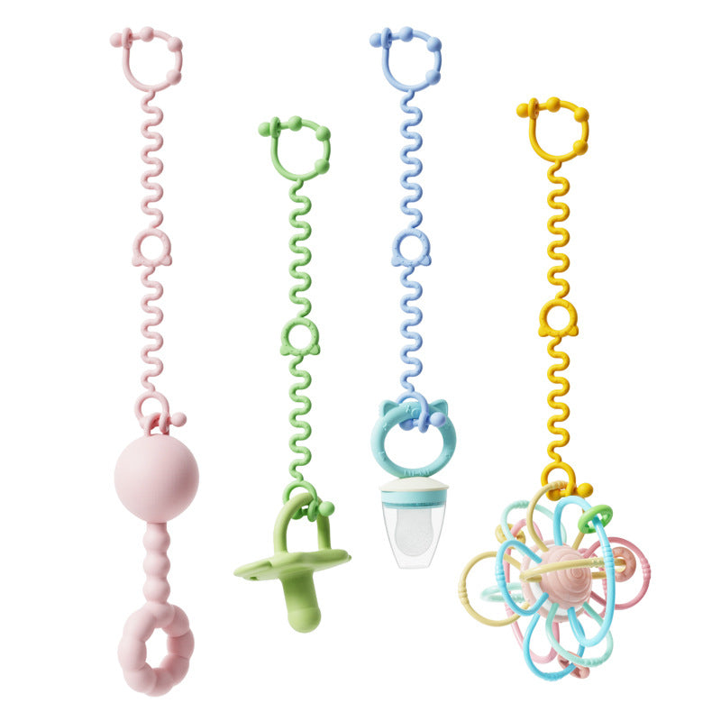 Silicone Baby Teething Toy Chain with Anti Drop Feature 5