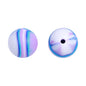 20pcs 15mm Candy Color Tie Dye Silicone Beads Multi Color 18