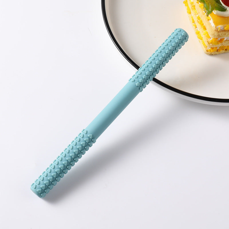 Silicone Teething Toy Hollow Tube for Baby Sensory Chewing 13