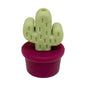 20Pcs Silicone 3D Focal Beads Flowerpot Cactus Fleshy with Colorful Pots 20