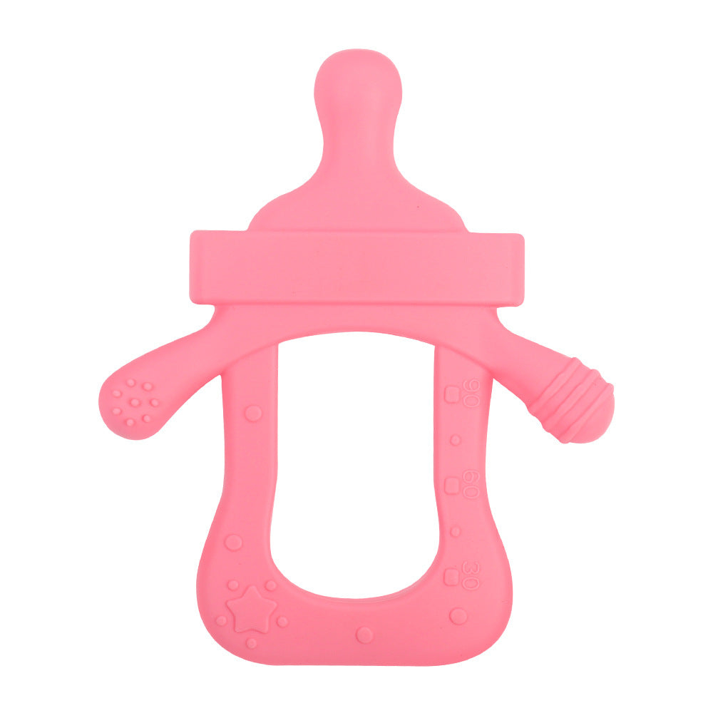 Silicone Baby Teething Toy Bottle Shape for Infant 19