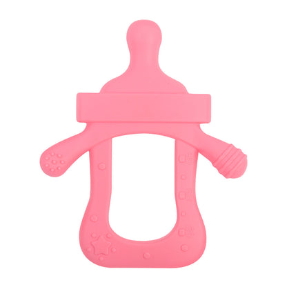 Silicone Baby Teething Toy Bottle Shape for Infant 19
