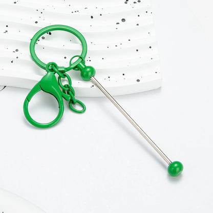 DIY Beadable Keychains Stainless Steel 14.8x3.0cm Craft Supplies 18
