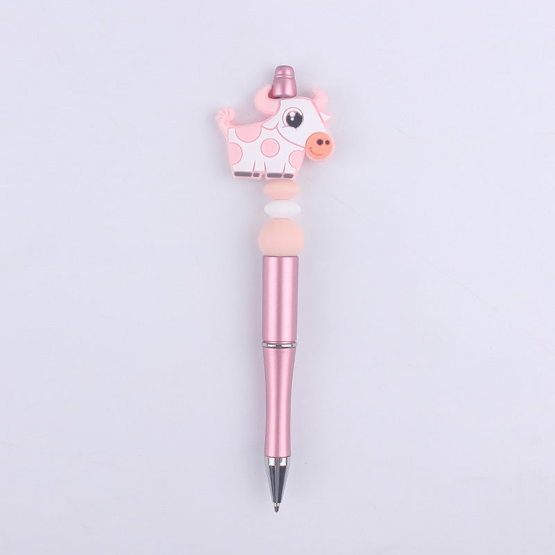Cartoon Animal Silicone Beaded Pens Handmade Novelty Pen Gift 15