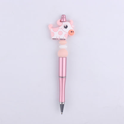 Cartoon Animal Silicone Beaded Pens Handmade Novelty Pen Gift 15