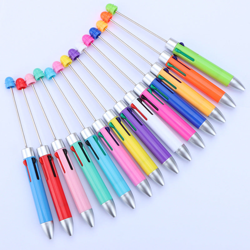 Four-Color Beadable Ballpoint Pens Bullet Tip 1.0mm DIY Craft Supplies 3