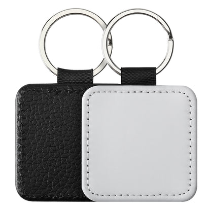 Sublimation Blank Leather Keychain Rectangular and Heart Shape 18