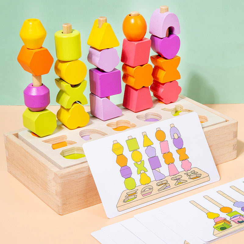 Wooden Montessori Toys Color Matching Sorting Toy for Toddlers 2