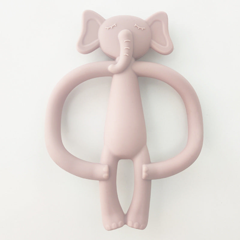Elephant Silicone Teething Toy Set for Baby 2 Pcs 3