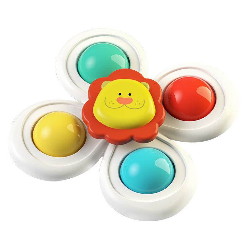Lion Dinosaur Suction Cup Spinner Toy Plastic for Toddlers 2