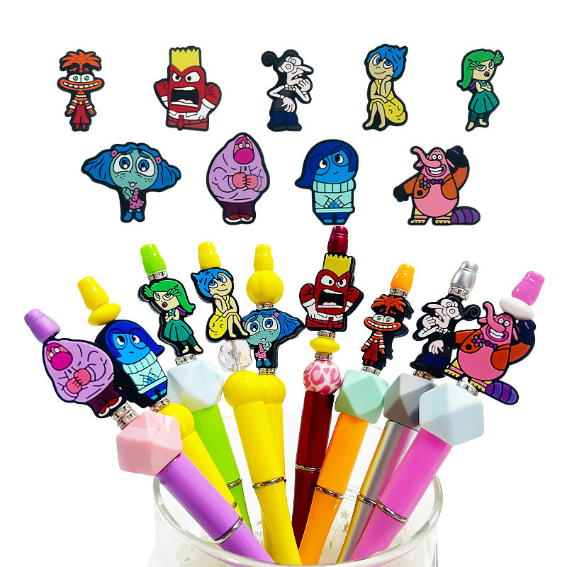Silicone Focal Beads Inside Out Character Set Front Facing 3