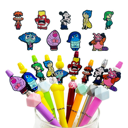 Silicone Focal Beads Inside Out Character Set Front Facing 3