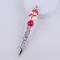 Santa Claus Snowman Silicone Beaded Pens Christmas Holiday Novelty Gift 17