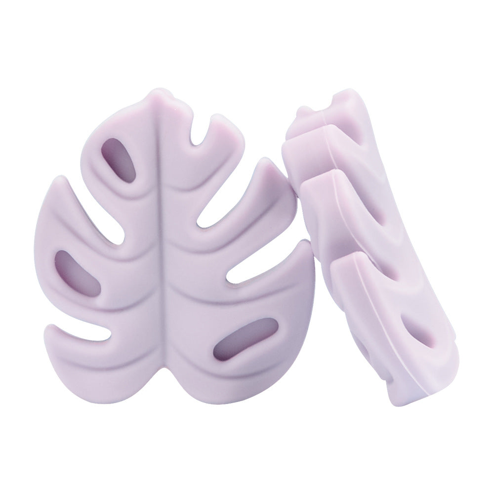 20pcs Silicone Focal Beads Leaf Shape Cutout Design 11