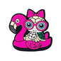 Silicone Focal Beads Cute Glasses Cow Chick Front Facing 13