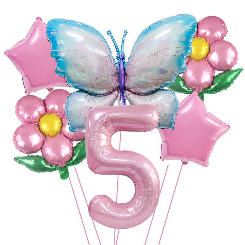 Butterfly Foil Balloon Set Birthday Party Decoration 40 Inch 16