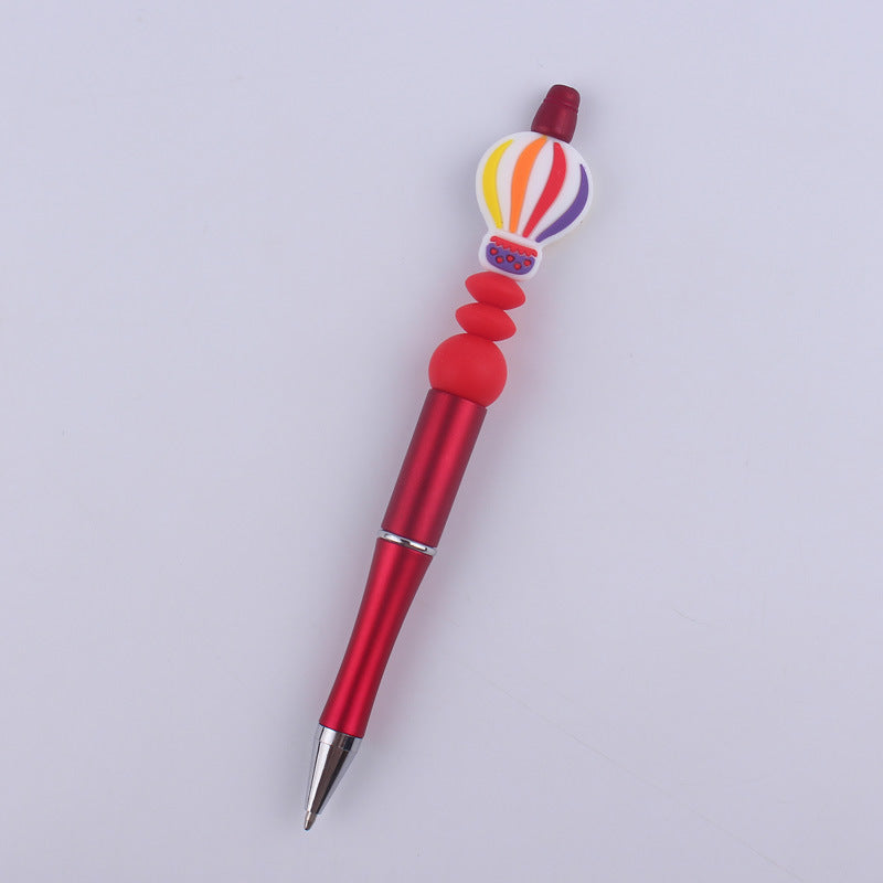 Hot Air Balloon Silicone Beaded Pens Handmade Office School Supplies 7