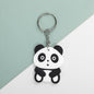 Cute Animal Silicone Bead Keychain Soft Rubber Charm 2