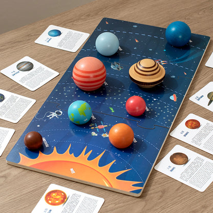 Planet Model Space Universe Wooden Puzzle Montessori Toy 2