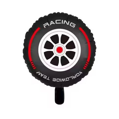Racing Car and Tire Foil Balloon Set Birthday Party Decoration 5pcs 7