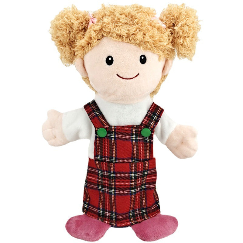 Plush Family Hand Puppets Pretend Play Toy 30cm 5