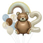 Teddy Bear Foil Balloon Set Birthday Party Decoration 20x15cm 4