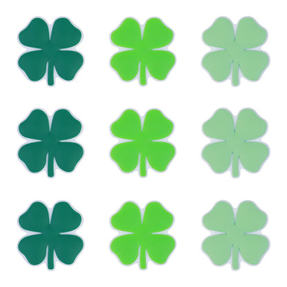 20Pcs Silicone Focal Beads Four Leaf Clover Flat Leaf Shape