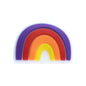 20pcs Silicone Focal Beads Rainbow Layered Arches Design 8