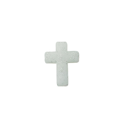 20Pcs Silicone Focal Beads Bow Cross Solid Luminous Design 22