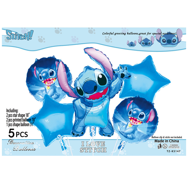 Cartoon Character Foil Balloon Set Kids Party Decoration 2 Sets 59