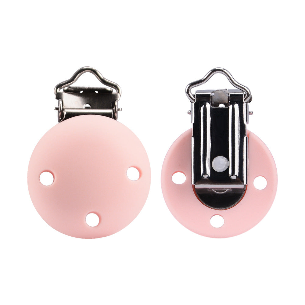 Silicone Pacifier Clip Round Dummy Clips 30mm 13