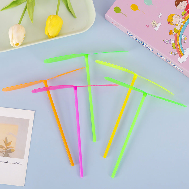 Plastic Hand Rubbing Dragonfly Wind Up Toy Leaf Length 17cm 100pcs