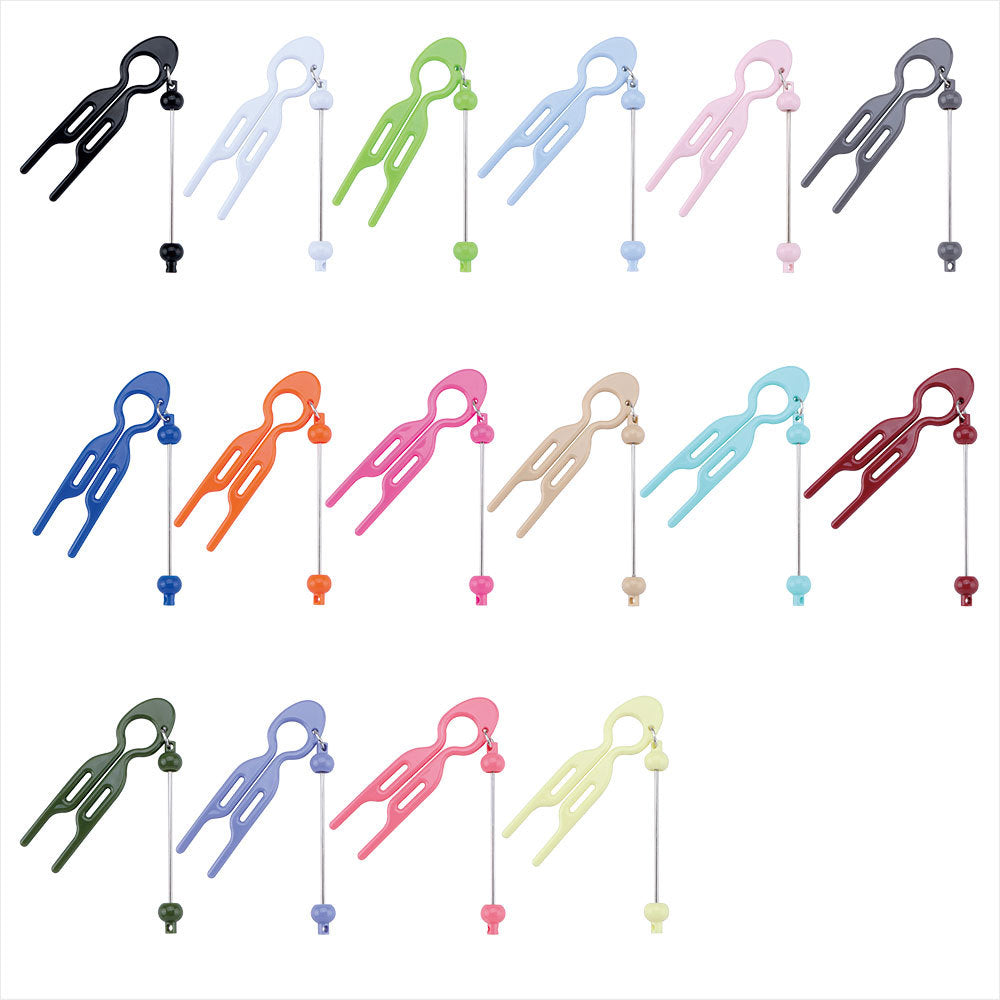 Beadable U Shaped Updo Resin Comb DIY Hair Accessory Craft Supplies 3