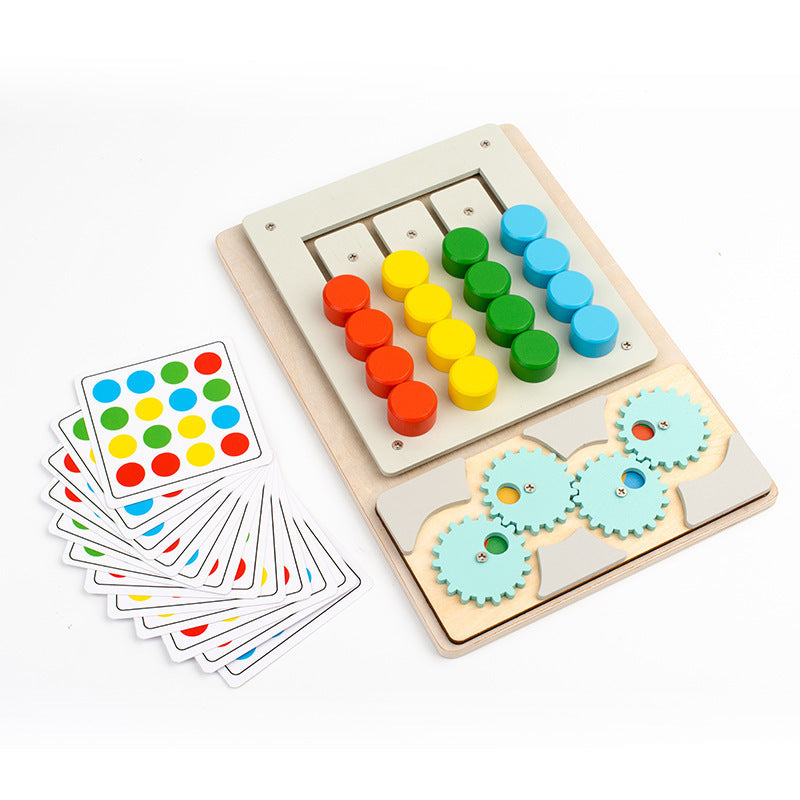Wooden Montessori Toys Shape Color Cognition Educational Game 6