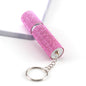 Rhinestone Portable Perfume Spray Bottle Keychain 5ml Capacity