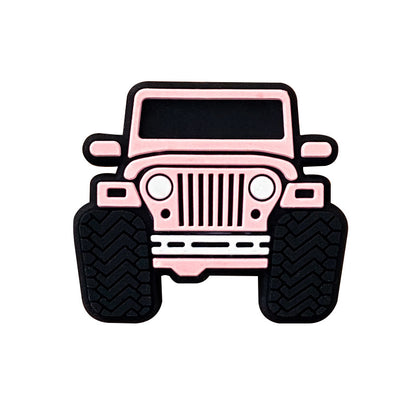 20pcs Silicone Focal Beads Large Cars Front Facing 3