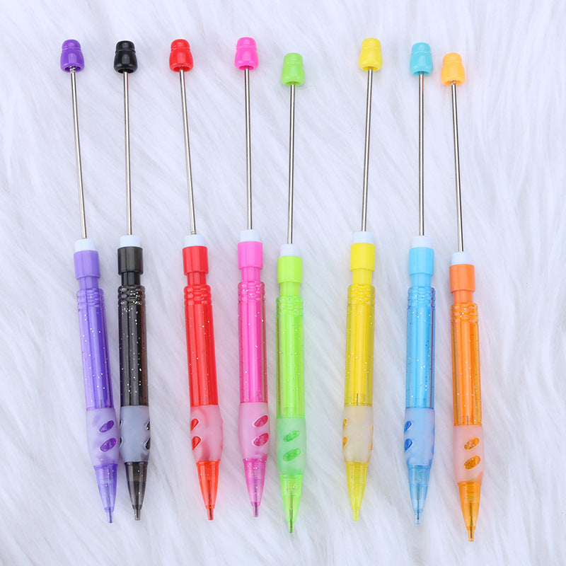 Beadable Automatic Pencil Plastic DIY Craft Supplies 0.5mm 4