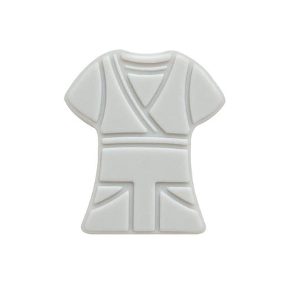 10pcs Silicone Focal Beads Cloth Shirt Shape with Belt Detail 12