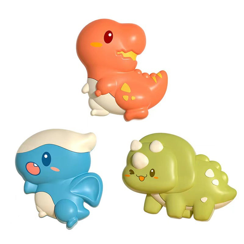 Dinosaur Suction Cup Spinner Toys Rattle for Babies and Toddlers 3 Pack