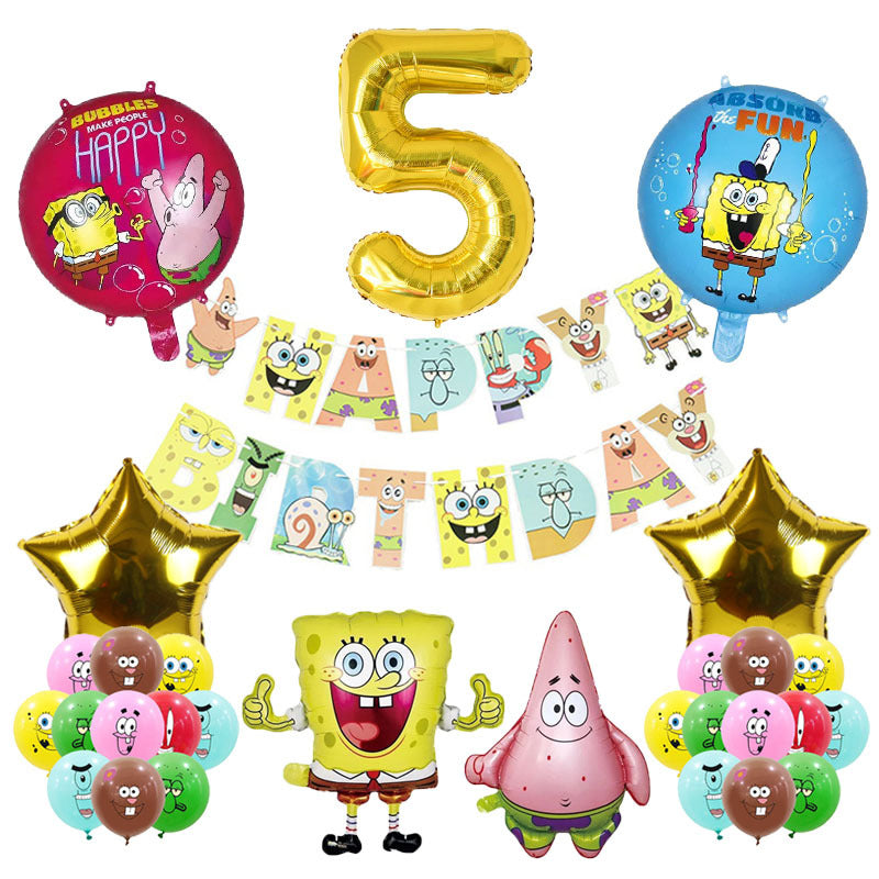 SpongeBob SquarePants Foil Balloon Set Birthday Party Decoration 2Set 7