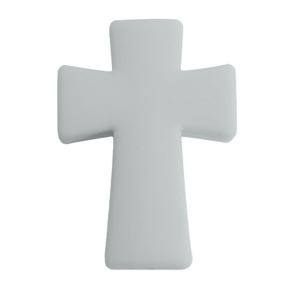 20pcs Silicone Focal Beads Printed Cross With Varied Color Patterns 11