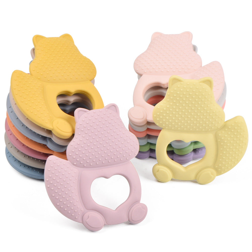 Squirrel Silicone Teething Toy Baby Teether 10Pcs Set