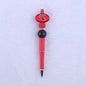 Cartoon Pattern Silicone Beaded Pens Ballpoint Pen DIY Craft Supplies 23