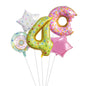 Digital Donut Number Foil Balloon Birthday Party Decoration 32 Inch 5