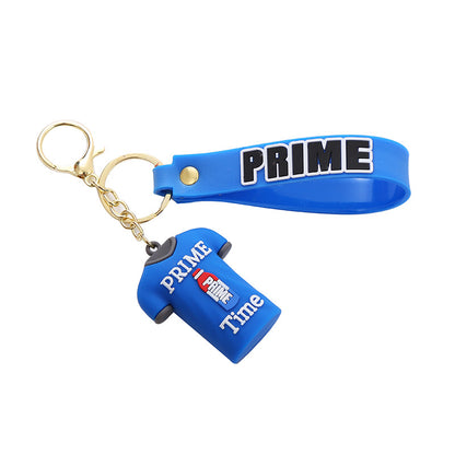 Prime Drink Soft Rubber T-Shirt PVC Keychain Charm 5