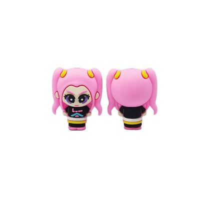 20Pcs Silicone 3D Focal Beads Witch Hunter Cartoon Character Set 6
