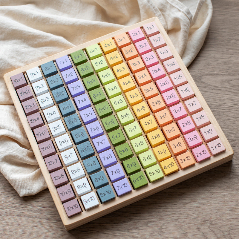 Wooden Counting Hundreds Plates Montessori Toys Educational Toy 6