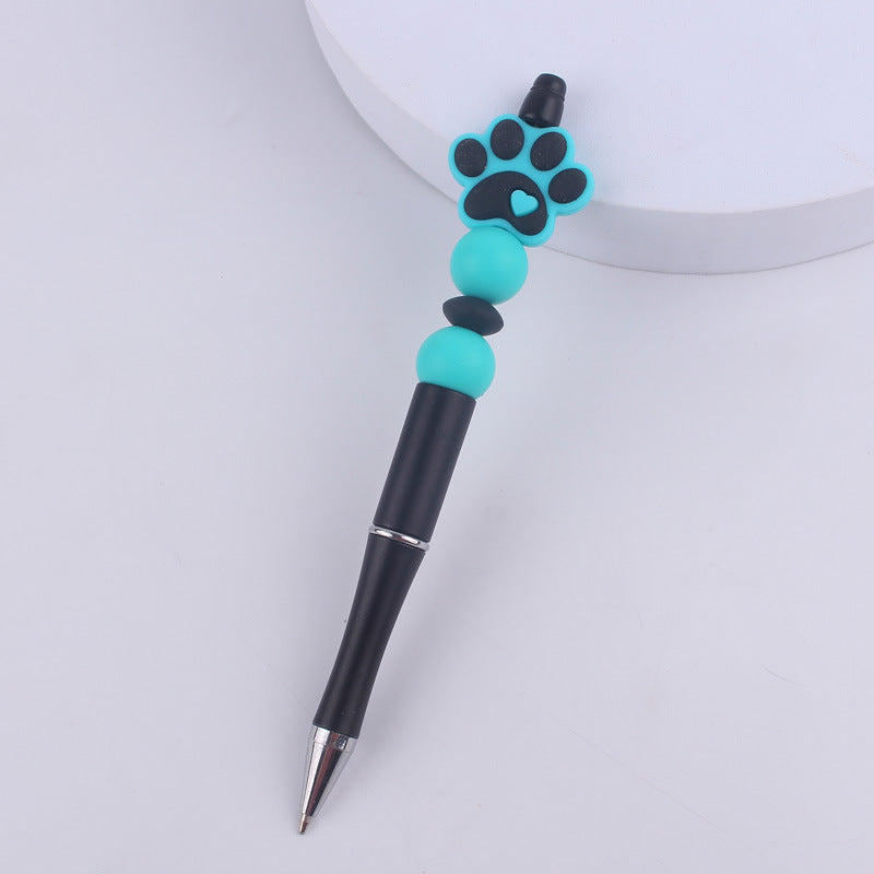 Dog Claw Silicone Beaded Pens Ballpoint Writing Office School Supplies 10