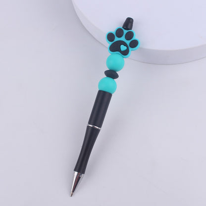 Dog Claw Silicone Beaded Pens Ballpoint Writing Office School Supplies 10